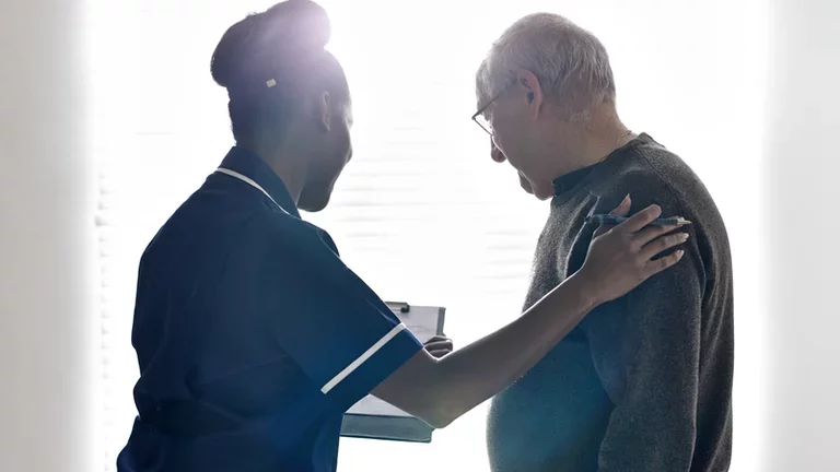 nurse with patient